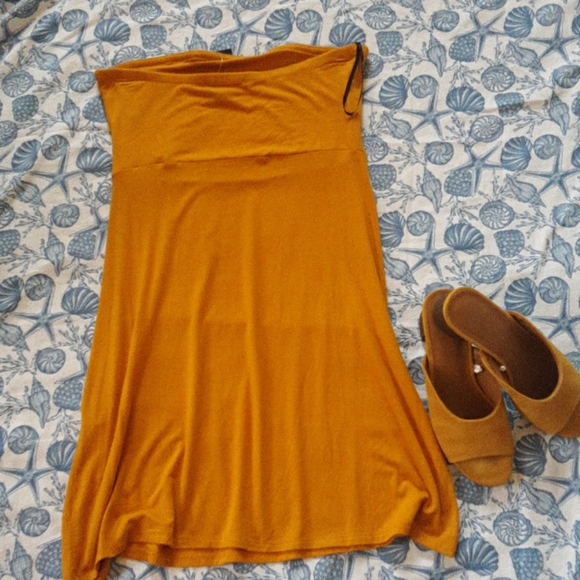 3/$15 🌺 YELLOW FOREVER 21 DRESS NWT - Picture 4 of 4